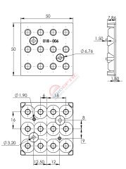 4x3 18 Derece Led Lens