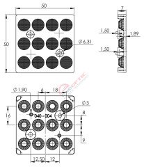 4x3 40 Derece Led Lens