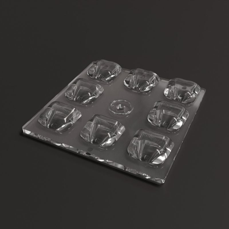 1x8 Asimetrik Led Lens