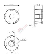 Single 9 Derece Led Lens D34 PIN