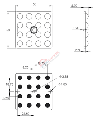 4x4 60 Derece Led Lens